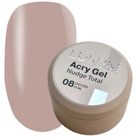 LUKUM Acryl Gel Nudge Total №08 Рідкий акригель, 15 мл, Об'єм: 15 мл, Колір: 08, image 