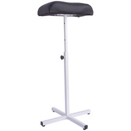 TOTAL BEAUTY Підставка для педикюру (біла з чорною подушкою), image 