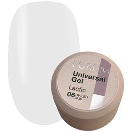 LUKUM Universal Gel Універсальний твердий гель №06 Lactic, 30 мл, Об'єм: 30 мл, Колір: 06, image 