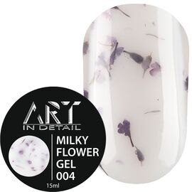 ART Builder Gel Milky Flower №004, 15 мл, Об'єм: 15 мл, Колір: №04, image 