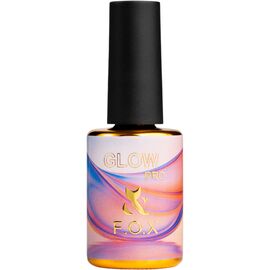 F.O.X Top Glow Pro без ЛШ з УФ, 14 мл, Об'єм: 14 мл, image 