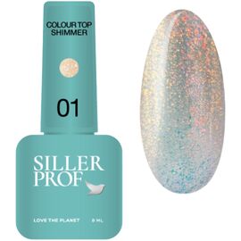 SILLER Colour Top Shimmer №01 Камуфлюючий топ із блискітками, 8 мл, Відтінок: 01, Об'єм: 8 мл, image 