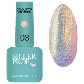 SILLER Colour Top Shimmer №03 Камуфлюючий топ із блискітками, 8 мл, Відтінок: 03, Об'єм: 8 мл, image 