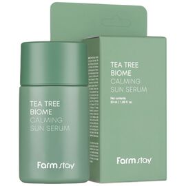 FARM STAY Tea Tree Biome Calming Sun Serum Заспокійлива сонцезахисна сироватка, 50 мл, image 