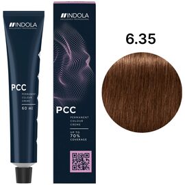 INDOLA Permanent Caring Color Перманентна крем-фарба 6.35 Русявий золотистий червоне дерево, 60 мл, Об'єм: 60 мл, Відтінок: 6.35, image 