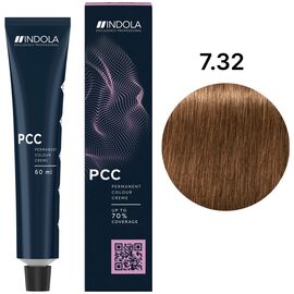 INDOLA Permanent Caring Color Перманентна крем-фарба 7.32 Середній блонд золотистий перлинний 60 мл, Об'єм: 60 мл, Відтінок: 7.32, image 