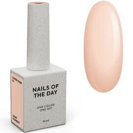NAILSOFTHEDAY Cover Base 44 light pigment Легкопігментоване напівпрозоре персикове базове покриття, 10 мл, Відтінок: 44, Об'єм: 10 мл, image 