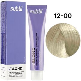 SUBTIL Creme Стійка крем-фарба для волосся 12-00 Супер освітлюючий нейтральний блондин, 60 мл, Об'єм: 60 мл, Відтінок: 12/00, image 