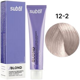 SUBTIL Creme Стійка крем-фарба для волосся 12-2 Супер освітлюючий перламутровий блондин, 60 мл, Об'єм: 60 мл, Відтінок: 12/2, image 