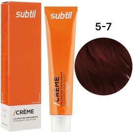 SUBTIL Creme Стійка крем-фарба для волосся 5-7 Світлий шатен каштановий, 60 мл, Об'єм: 60 мл, Відтінок: 5/7, image 