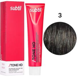 SUBTIL Tone HD Тонуюча крем-фарба без аміаку для волосся 3 Темний шатен, 60 мл, image 