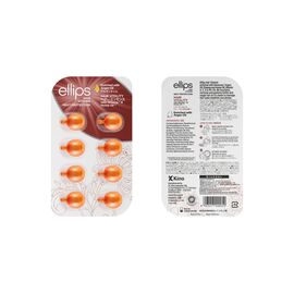ELLIPS Вітаміни для волосся «Здоров'я волосся» з женьшенем і медом в блістері, 8 шт, Об'єм: 6 мл, image 