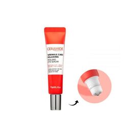 FARM STAY Ceramide Wrinkle Care Relaxing Rolling Eye Serum Розслаблююча сироватка з керамідами для шкіри навколо очей, 25 мл, image 