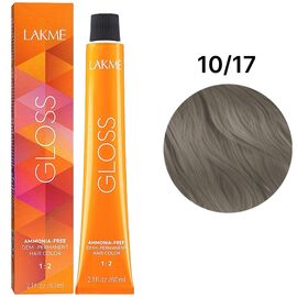 LAKME Gloss Color Rinse Тонуюча крем-фарба для волосся 10/17 Blue Ash Light Blonde, 60 мл, Об'єм: 60 мл, Відтінок: 10/17, image 