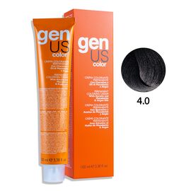 GENUS Стійка крем-фарба 4.0 Chestnut, 100 мл, Об'єм: 100 мл, Відтінок: 4.0, image 