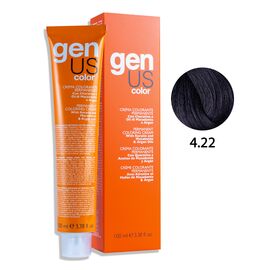 GENUS Стійка крем-фарба 4.22 Chestnut Intense Violet, 100 мл, Об'єм: 100 мл, Відтінок: 4.22, image 