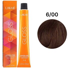 LAKME Gloss Color Rinse Тонуюча крем-фарба для волосся 6/00 Dark Blonde, 60 мл, Об'єм: 60 мл, Відтінок: 6/00, image 