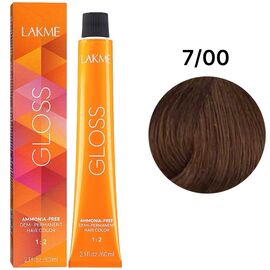 LAKME Gloss Color Rinse Тонуюча крем-фарба для волосся 7/00 Medium Blonde, 60 мл, Об'єм: 60 мл, Відтінок: 7/00, image 