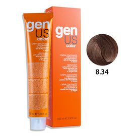 GENUS Стійка крем-фарба 8.34 Light Blonde Chocolate, 100 мл, Об'єм: 100 мл, Відтінок: 8.34, image 