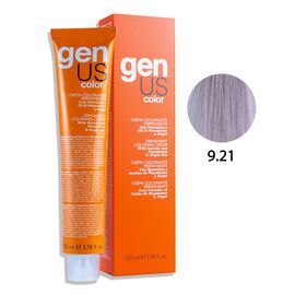 GENUS Стійка крем-фарба 9.21 Blond Tres Clair Cendre Irise, 100 мл, Об'єм: 100 мл, Відтінок: 9.21, image 