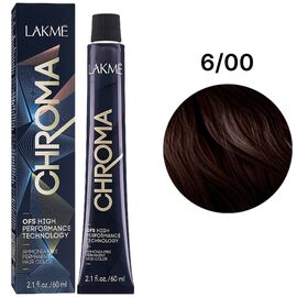 LAKME Chroma Permanent Hair Color Безаміачна фарба для волосся 6/00 Dark Blonde, 60 мл, Об'єм: 60 мл, Відтінок: 6/00, image 