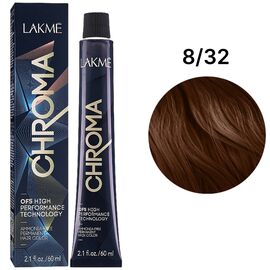 LAKME Chroma Permanent Hair Color Безаміачна фарба для волосся 8/32 Violet Gold Light Blonde, 60 мл, Об'єм: 60 мл, Відтінок: 8/32, image 