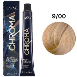 LAKME Chroma Permanent Hair Color Безаміачна фарба для волосся 9/00 Very Light Blonde, 60 мл, Об'єм: 60 мл, Відтінок: 9/00, image 