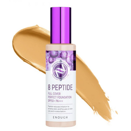 ENOUGH 8 Peptide Full Cover Perfect Foundation SPF50+ PA+++ Заспокоюючий тональний крем з пептидами №13, 100 мл, Відтінок: №13, image 