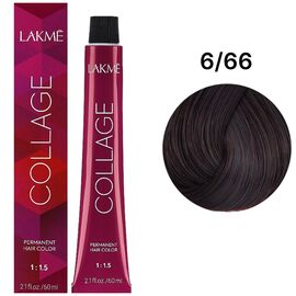 LAKME Collage Creme Hair Color Стійка фарба для волосся 6/66 Intense Chestnut Chestnut Dark Blonde, 60 мл, Об'єм: 60 мл, Відтінок: 6/66, image 