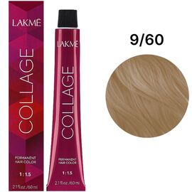 LAKME Collage Creme Hair Color Стійка фарба для волосся 9/60 Chestnut Very Light Blonde, 60 мл, Об'єм: 60 мл, Відтінок: 9/60, image 