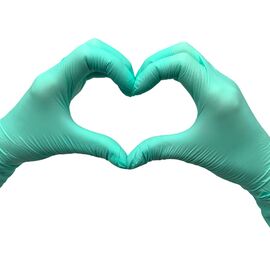 CEROS Рукавички нітрилові GREEN (M), 1 пара, Розмір: M, Кількість: 1 пара, Колір: GREEN, image 