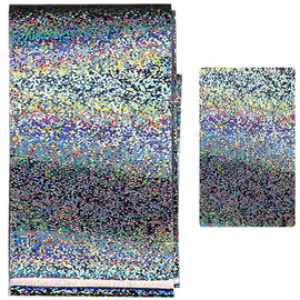 KOMILFO Фольга для лиття, срібло крапки дрібні, голограма, image 