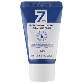 MAY ISLAND 7Days Secret 4D Hyaluronic Cleansing Foam Очищаюча пінка з 4 видами гіалуронової кислоти, 30 мл, image 