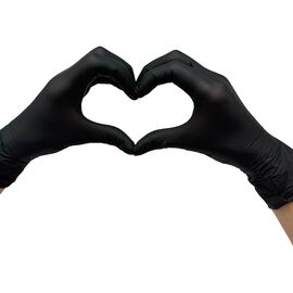 CEROS Рукавички нітрилові BLACK (S), 1 пара, Розмір: S, Кількість: 1 пара, Колір: BLACK, image 