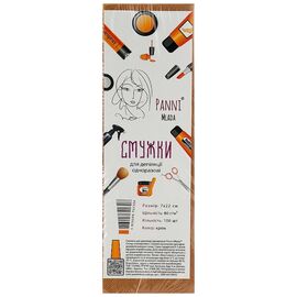 PANNI MLADA Смужки для депіляції із спанбонду 7х22 см 80 г/м2 (100 шт/пач) Колір:крем, image 