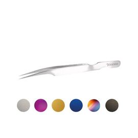 VIVIENNE Пінцет прямий з вигином (пурпурове сяйво), image 