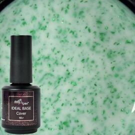 NailApex Ideal Base Gel №22 База з зеленою поталлю (молочне мохіто), 15 мл, image 
