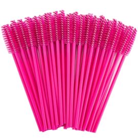 G.F. Щіточки для розчісування вій та брів фуксія (нейлон), 50 шт, image 