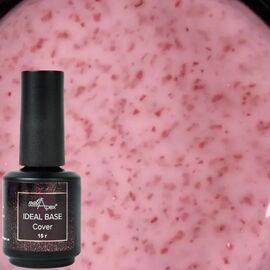 NailApex Ideal Base Gel №19 База з червоною поталлю (полуничний коктейль), 15 мл, image 