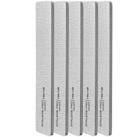 STALEKS PRO Smart  Набір пилка широка пряма мінеральна для нігтів  150/180 гріт (5шт.) - NFB-31/10, image 