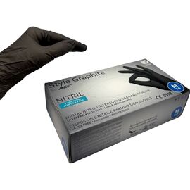 MEDIOK Рукавички нітрилові GRAPHITE (M), 100 шт/уп, image 