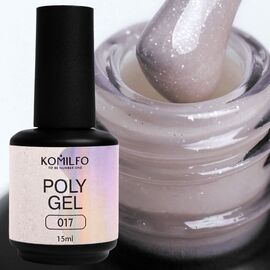 KOMILFO PolyGel №017, 15 мл (з пензликом), Об'єм: 15 мл, Колір: №017, image 