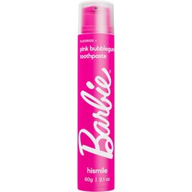 Hismile Barbie Pink Bubblegum Toothpaste Зубна паста зі смаком жуйки, 60 г, image 