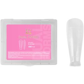 LUNA Short Almond Верхні форми для нарощування, 120 шт, Кількість: 120 шт, Форма: Short Almond, image 