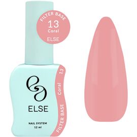 ELSE Filter base Камуфлююча база №13 Coral, 12 мл, Відтінок: №13, Об'єм: 12 мл, image 
