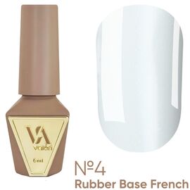 VALERI Rubber Base French Камуфлююча база №04, 6 мл, Відтінок: 04, Об'єм: 6 мл, image 