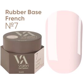 VALERI Rubber Base French Камуфлююча база №07, 30 мл, Відтінок: 07, Об'єм: 30 мл, image 