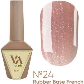 VALERI Rubber Base French Камуфлююча база №24, 12 мл, Відтінок: 024, Об'єм: 12 мл, image 