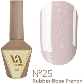 VALERI Rubber Base French Камуфлююча база №25, 12 мл, Відтінок: 025, Об'єм: 12 мл, image 
