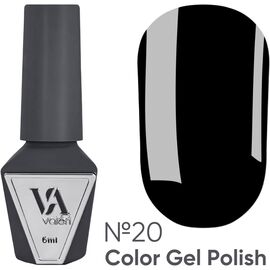 VALERI Гель лак №020 (чорний), 6 мл, image 